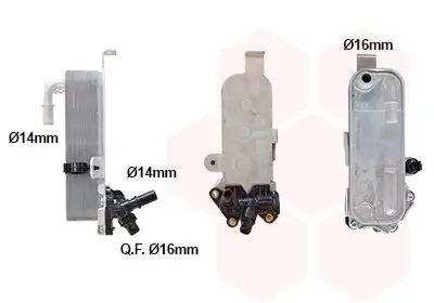 Ölkühler, Automatikgetriebe VAN WEZEL 06013734