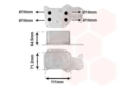 Ölkühler, Motoröl VAN WEZEL 06013735