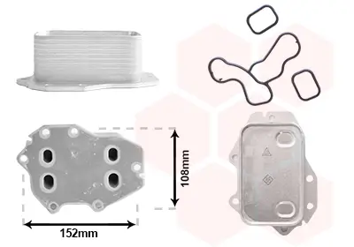 Ölkühler, Motoröl VAN WEZEL 06013773 Bild Ölkühler, Motoröl VAN WEZEL 06013773
