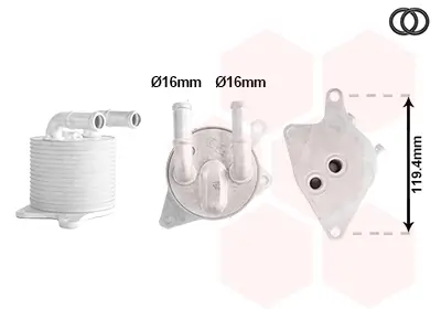Ölkühler, Automatikgetriebe VAN WEZEL 06013774
