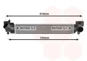 Ladeluftkühler VAN WEZEL 06014701