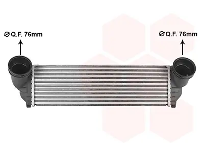 Ladeluftkühler VAN WEZEL 06014731