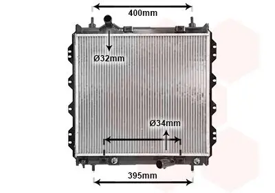 Kühler, Motorkühlung VAN WEZEL 07002072 Bild Kühler, Motorkühlung VAN WEZEL 07002072