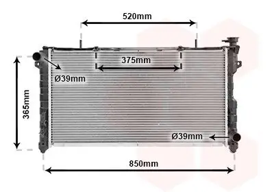 Kühler, Motorkühlung VAN WEZEL 07002077 Bild Kühler, Motorkühlung VAN WEZEL 07002077