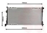 Kühler, Motorkühlung VAN WEZEL 07002092