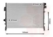 Kühler, Motorkühlung VAN WEZEL 07002105