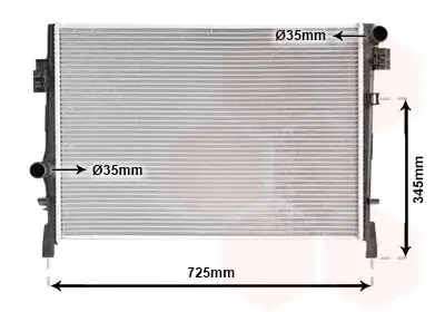 Kühler, Motorkühlung VAN WEZEL 07002105 Bild Kühler, Motorkühlung VAN WEZEL 07002105