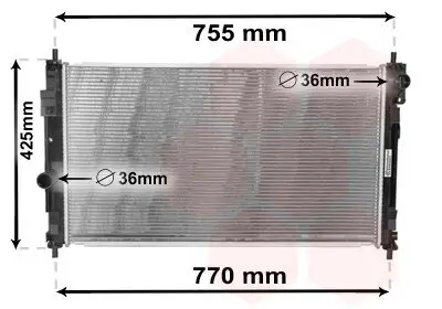 Kühler, Motorkühlung VAN WEZEL 07002121