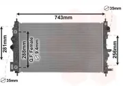 Kühler, Motorkühlung VAN WEZEL 08002046