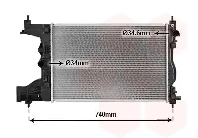 Kühler, Motorkühlung VAN WEZEL 08012704