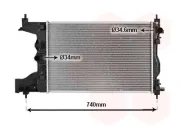 Kühler, Motorkühlung VAN WEZEL 08012704