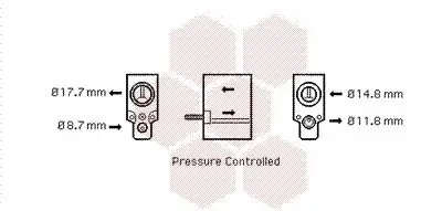 Expansionsventil, Klimaanlage VAN WEZEL 09001220