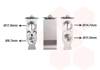 Expansionsventil, Klimaanlage VAN WEZEL 09001245 Bild Expansionsventil, Klimaanlage VAN WEZEL 09001245