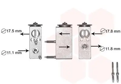 Expansionsventil, Klimaanlage VAN WEZEL 09001276 Bild Expansionsventil, Klimaanlage VAN WEZEL 09001276