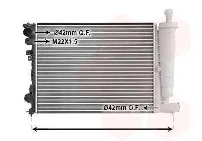 Kühler, Motorkühlung VAN WEZEL 09002077
