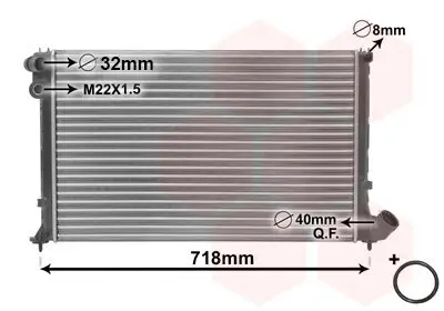 Kühler, Motorkühlung VAN WEZEL 09002105