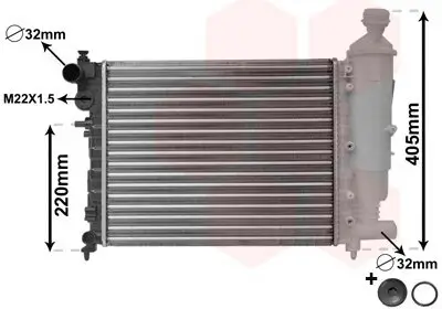 Kühler, Motorkühlung VAN WEZEL 09002115