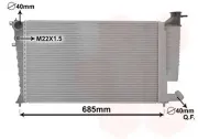 Kühler, Motorkühlung VAN WEZEL 09002135