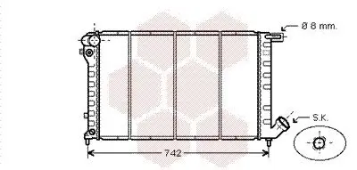 Kühler, Motorkühlung VAN WEZEL 09002138