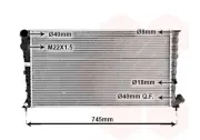 Kühler, Motorkühlung VAN WEZEL 09002142