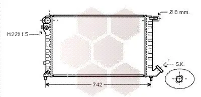 Kühler, Motorkühlung VAN WEZEL 09002145