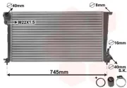 Kühler, Motorkühlung VAN WEZEL 09002151