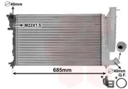 Kühler, Motorkühlung VAN WEZEL 09002155