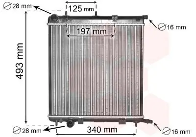 Kühler, Motorkühlung VAN WEZEL 09002188 Bild Kühler, Motorkühlung VAN WEZEL 09002188