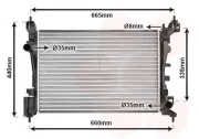 Kühler, Motorkühlung VAN WEZEL 09002261