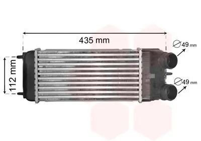 Ladeluftkühler VAN WEZEL 09004252