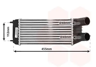 Ladeluftkühler VAN WEZEL 09004264