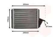 Wärmetauscher, Innenraumheizung VAN WEZEL 09006031