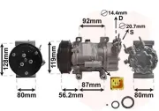 Kompressor, Klimaanlage 12 V VAN WEZEL 0900K214