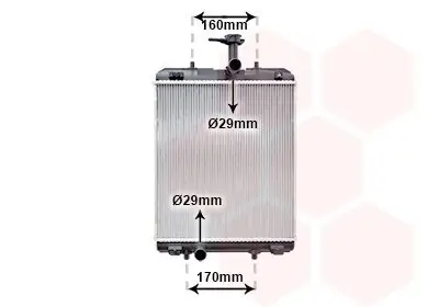 Kühler, Motorkühlung VAN WEZEL 09012701