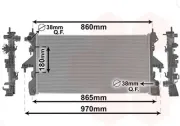 Kühler, Motorkühlung VAN WEZEL 09012716