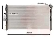 Kühler, Motorkühlung VAN WEZEL 09012708