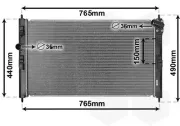 Kühler, Motorkühlung VAN WEZEL 09012709