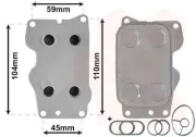 Ölkühler, Motoröl VAN WEZEL 09013701