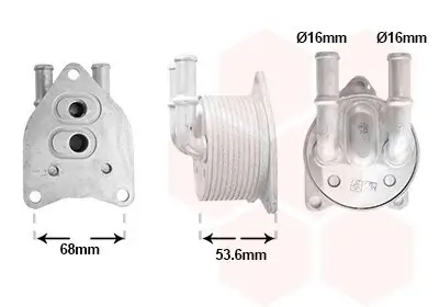 Ölkühler, Automatikgetriebe VAN WEZEL 09013708