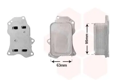 Ölkühler, Motoröl VAN WEZEL 09013710