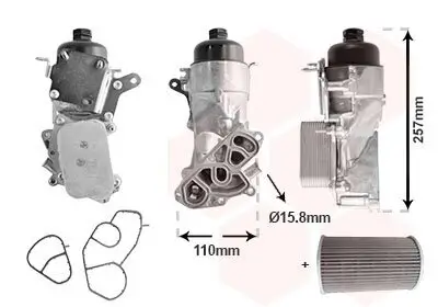 Ölkühler, Motoröl VAN WEZEL 09013729