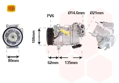 Kompressor, Klimaanlage VAN WEZEL 0901K703