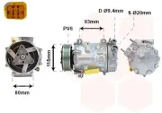 Kompressor, Klimaanlage 12 V VAN WEZEL 0901K706