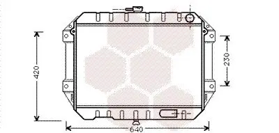 Kühler, Motorkühlung VAN WEZEL 11002027