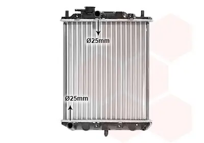 Kühler, Motorkühlung VAN WEZEL 11002036 Bild Kühler, Motorkühlung VAN WEZEL 11002036