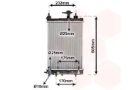 Kühler, Motorkühlung VAN WEZEL 11002070