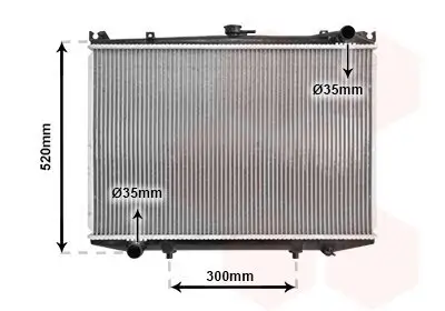 Kühler, Motorkühlung VAN WEZEL 13002041 Bild Kühler, Motorkühlung VAN WEZEL 13002041