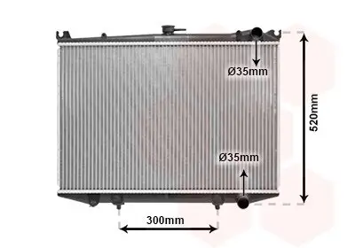 Kühler, Motorkühlung VAN WEZEL 13002064 Bild Kühler, Motorkühlung VAN WEZEL 13002064