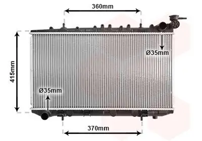 Kühler, Motorkühlung VAN WEZEL 13002094 Bild Kühler, Motorkühlung VAN WEZEL 13002094