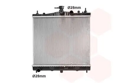 Kühler, Motorkühlung VAN WEZEL 13002210 Bild Kühler, Motorkühlung VAN WEZEL 13002210